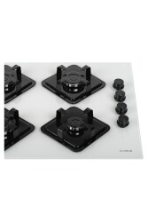 ALVEUS GLS 640 BEYAZ CAM ANKASTRE OCAK - 4