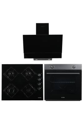 ALVEUS LUMERA 605 SİYAH SOĞUTMA FANLI 3'LÜ ANKASTRE SET - 1