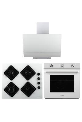 ALVEUS LUMERA 615 BEYAZ TURBO/SOĞUTMA FANLI 3'LÜ ANKASTRE SET - 1