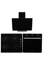 ALVEUS LUMERA 615 SİYAH TURBO/SOĞUTMA FANLI 3'LÜ ANKASTRE SET - ALVEUS