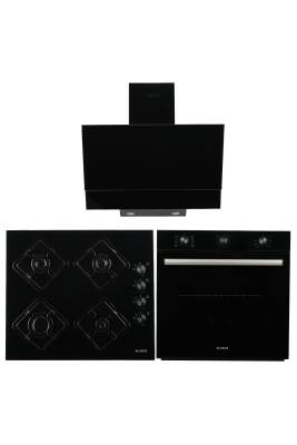 ALVEUS LUMERA 615 SİYAH TURBO/SOĞUTMA FANLI 3'LÜ ANKASTRE SET - 1