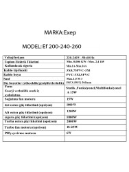 Exep Elegra 2’li Beyaz Ankastre Set(Cam Gazlı Ocak + Turbo Fırın (EO320+ EF240) - 7